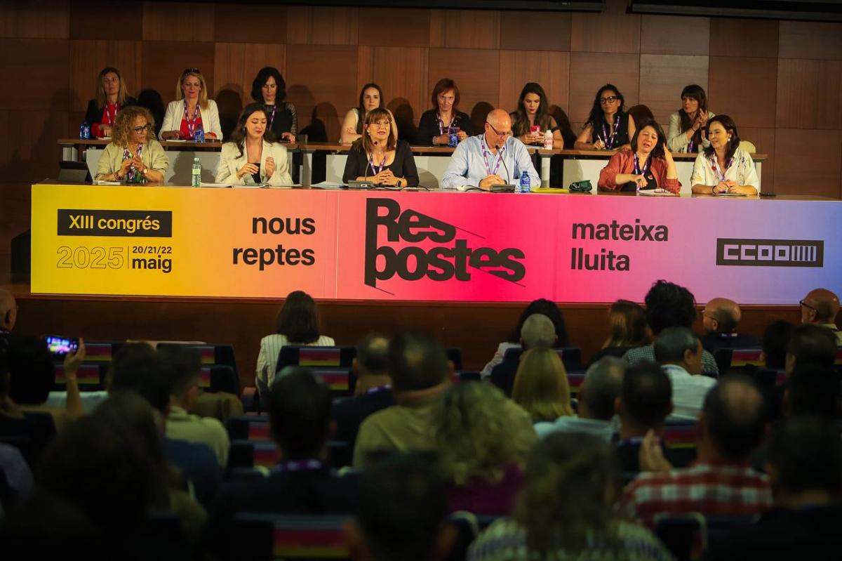 Mesa del XIII Congrs de CCOO PV